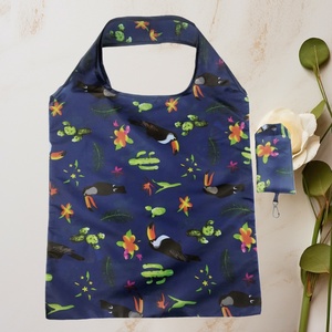 Sacs fourre-tout en polyester multicouleurs, épaissis, pliables, écologiques, avec poignée longue, pour la publicité et les courses en supermarché - Product Image 5