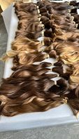 Fournisseur chinois Matériel de cheveux 100 kilos Cheveux européens vierges blonds naturels Cheveux ukrainiens russes en vrac