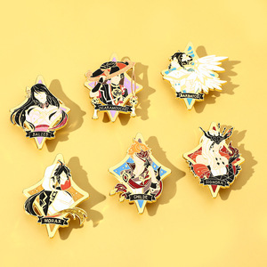 Wowei dessin animé Original dieu broche jeu entourant Wendy horloge loin de Fanboy métal Badge émail broches - Product Image 1