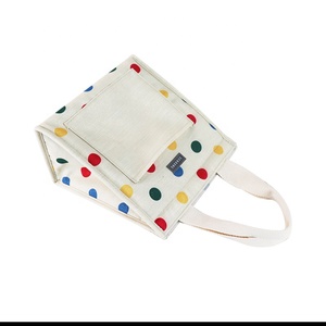 Portable Colorful Eco-friendly Insulated Kids Lunch <b>Bag</b> Pearl Wool Lining Waterproof Zipper Closure <b>for</b> School Gym Outdoor Use - Product Image 3
