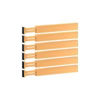 Personnalisez divers styles de séparateurs de tiroirs extensibles en bambou, adaptés aux tiroirs de cuisine et de chambre à coucher pour toute la famille.