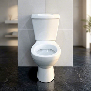 White Color Ceramic Sanitary Ware Two Piece Toilet Set European Style Washdown Bathroom Commode - Product Image 1