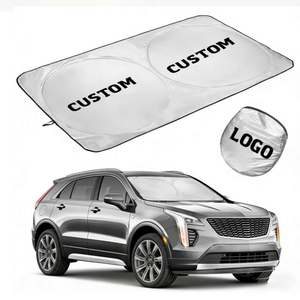 Parasoles de Coche Plegables Personalizados con Impresión, de Poliéster con Protección UV, Tipo Burbuja, Económicos, con Doble Círculo y Logotipo - Product Image 1