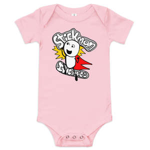 Ropa de bebé de una pieza de manga corta Super Stickman - Product Image 1