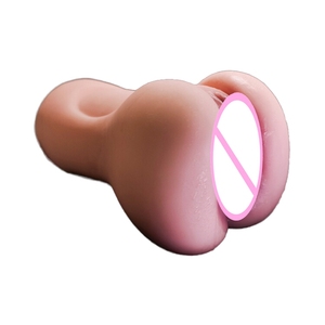 Xiaomeixuan TPE Copa de Avión con Molde Invertido de Glúteos Grandes, Rosa Amarillento, 100% Impermeable, con Canal Realista para Masturbación Táctil - Product Image 5