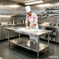 Table de travail robuste en acier inoxydable 201/304/316 avec étagère réglable, table de préparation commerciale, épaisseur 1,2 mm, approuvée NSF, 500 kg/m