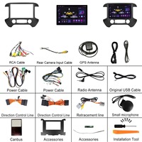 Autoradio 13.1 pouces pour Chevrolet Silverado Gmc Sierra 2K IPS écran Carplay Android Auto GPS Navigation Audio lecteur dvd de voiture
