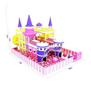Attrezzature di sicurezza per bambini commerciale divertente <span class=keywords><strong>soft</strong></span> <span class=keywords><strong>play</strong></span> disegno castello parco giochi al coperto con piscina di palline - Product Image 3