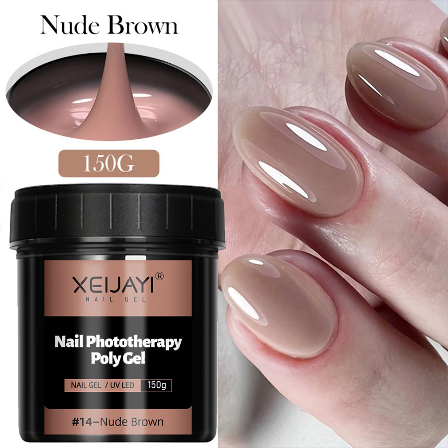 150g#Gel de extensión 14-Nude Brown