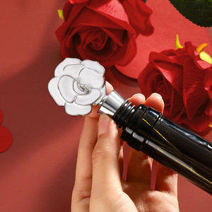 Bouchon de bouteille de vin rosé pour la Saint-Valentin, en alliage d'argent, pour champagne, cadeau - Product Image 4