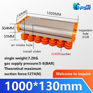 อุปกรณ์จับยึดสุญญากาศสำหรับแขนหุ่นยนต์อุตสาหกรรม CPSR IVSC-1000-130 พร้อมเครื่องกำเนิดสุญญากาศในตัว สำหรับการจัดเรียงกล่อง ไม้ และพาเลท - Product Image 6