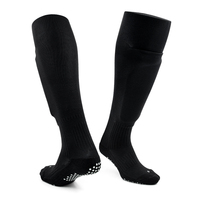 Mi-mollet haute longue polyuréthane coton Double face Grippy Elite Football Crew bloc Grip Football chaussettes de sport pour l'entraînement