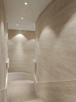 Roman Bluestone Carreaux de pierre flexibles en argile modifiée en travertin de couleur 3D pour murs et plafonds multi-surfaces