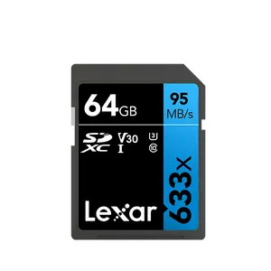 Lexar Sd633x 16G 32Gb U1 Kartu Sd 64Gb 128Gb 256Gb 512Gb U3 V30 C10 Kartu Memori untuk Kamera Video 4K