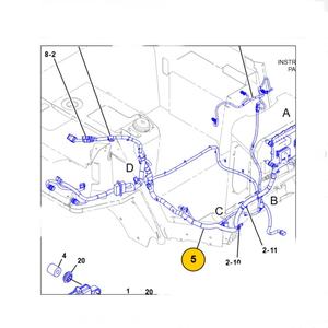 Arnés de Cableado 249-6615 2496615 Compatible con D6N D5N |   Herramientas de Reparación de Excavadoras |   Alta Calidad |   Duradero | - Product Image 2
