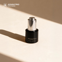 Flacon compte-gouttes multifonctionnel en verre givré violet de 50 ml en gros avec pompe à pression pour parfum, huile essentielle, soins de la peau