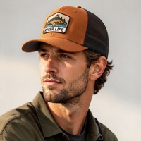 Casquette unisexe à 6 panneaux, broderie personnalisée, logo tissé, visière incurvée, maille respirante – Meilleures ventes
