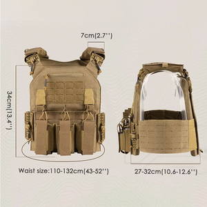 Chaleco Táctico Multifuncional de Seguridad Directo de Fábrica con Panel Frontal Resistente para Campismo y Entrenamiento Táctico al Aire Libre - Product Image 2