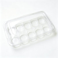 Boîte à bulles transparente de qualité alimentaire personnalisée en usine avec couvercle, multi-compartiments pour le stockage et l'emballage de collations fraîches