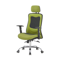 Chaise de bureau exécutive en maille personnalisée en usine, design moderne et minimaliste, réglable en hauteur, pivotante, avec accoudoirs et dossier en PU pour