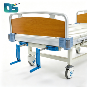 Barrières de sécurité pliantes en alliage d'aluminium à trois fonctions, poids 110 kg, inclinaison 0-75° °   Lit d'hôpital manuel réglable pour soins infirmiers - Product Image 6
