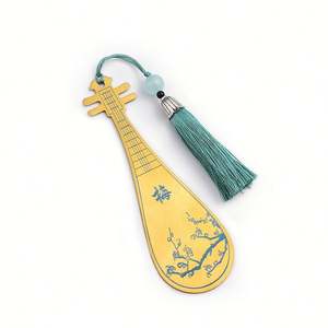 Vintage <b>Metal</b> Feather <b>Bookmark</b> with Gold Tassel Gift for Bookworms - Product Image 5