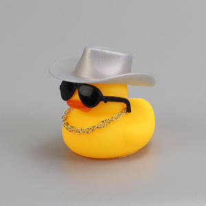 Jouets de jeu de rôle populaires de haute qualité : mini canards en caoutchouc, canards jeep, <span class=keywords><strong>canard</strong></span> cowboy amusant pour enfants - Product Image 2