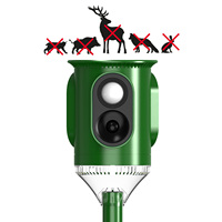 GH-589 amélioré oiseau chien raton laveur Animal Dererrent étanche répulsif à ultrasons avec 3 haut-parleurs extérieur solaire antiparasitaire