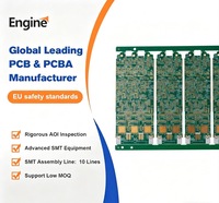 Circuit imprimé (PCB) personnalisé simple et double face avec une épaisseur de plaque de 2 mm et un traitement de surface en or chimique