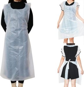 Tablier jetable en plastique HDPE LDPE imperméable et économique pour adultes - Product Image 1