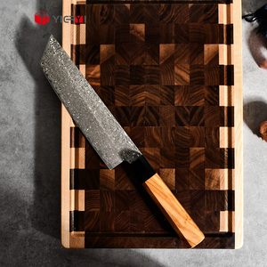 <span class=keywords><strong>Cuchillo</strong></span> Nakiri de Chef Japonés de Acero al Carbono Forjado Damasco <span class=keywords><strong>para</strong></span> Uso Doméstico en la Cocina <span class=keywords><strong>para</strong></span> Cortar <span class=keywords><strong>Carne</strong></span>, Pescado y Verduras Eficientemente - Product Image 6