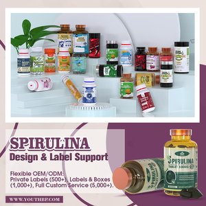 Tablet Spirulina Nabati 500mg dengan Klorofil, Dukungan Nutrisi Protein untuk Penggunaan Dewasa Umum - Product Image 4