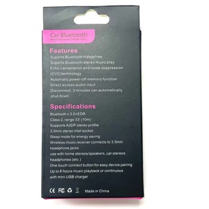 Récepteur audio Bluetooth pour <span class=keywords><strong>voiture</strong></span>, neuf, directement de l'usine, adaptateur émetteur-récepteur stéréo audio Bluetooth 4.2 3,5 mm pour <span class=keywords><strong>voiture</strong></span> et maison - Product Image 6
