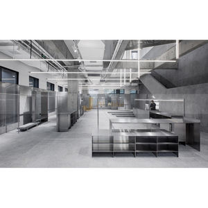 C211 Design moderne en tôle d'acier inoxydable, délié argenté brossé pour la décoration intérieure de boutique - Product Image 3