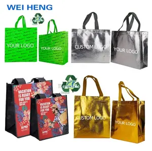 Eco logotipo personalizado impresso reutilizável não tecido saco de compras barato preço não tecido polipropileno tecido saco