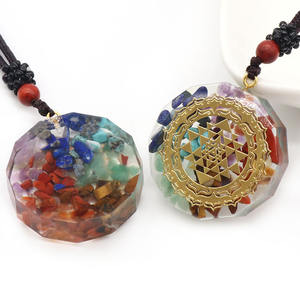 Générateur d'énergie Orgone 7 Chakras pendentif collier <span class=keywords><strong>Orgonite</strong></span> méditation équilibre EMF <span class=keywords><strong>Protection</strong></span> bijoux - Product Image 2