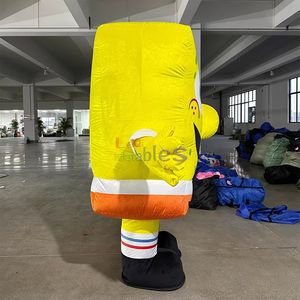 Personaje de dibujos animados inflable de la mascota Bob Esponja de publicidad gigante personalizado - Product Image 5