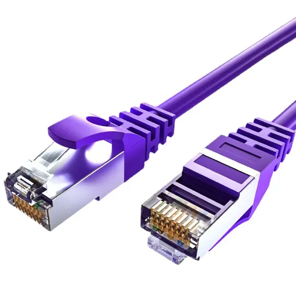 Cavo Ethernet di alta qualità cat5e cat6 c6a UTP 1,3,5,10M di piegatura blu insensibile cavo patch a filamento solido cat6 lan patch cord