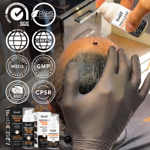 BUNEE Haar Concealer Crème Waterbestendig Haarverdichting Henna Baardverf Hoofdhuiddekking Zwarte Haar Concealer Vloeibare Corrector - Product Image 4