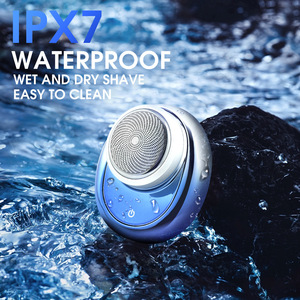 DSP Mini afeitadora eléctrica para hombre, IPX7, resistente al agua, carga tipo C, recortadora de barba portátil para hombre, cuerpo metálico, color naranja - Product Image 2