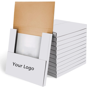 Scatole di spedizione in vinile bianco con Logo personalizzato scatole di spedizione in cartone ondulato LP - Product Image 1