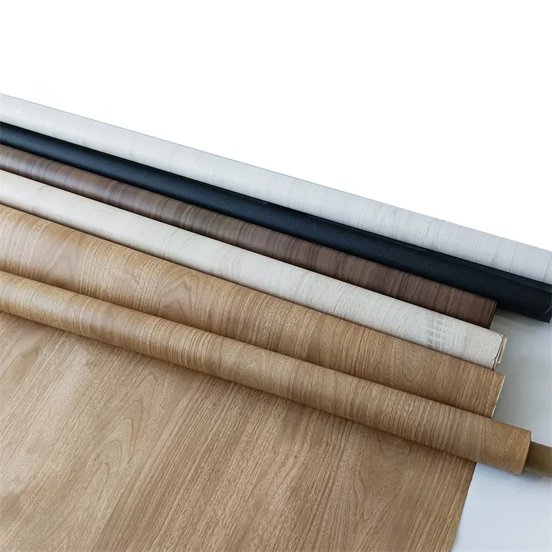 Manufacturer Selling High Quality Wood Grain PVC Film for Kitchen Cabinets Water Proof Self-adhesive Film