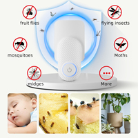 Nouveau attrape-mouches intérieur intelligent mites piège à mouches des fruits maison électrique piège à moucherons tueur de mites Plug In électrique mouche pièges collants
