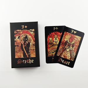 Individuell Bedruckte Russische <span class=keywords><strong>Tarot</strong></span>-Spielkarten Orakel-Spiel Papierkarten mit Katzenmotiv - Product Image 3