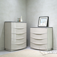 Commode de rangement moderne de luxe à 4/5 tiroirs pour bureau, maison, salon, chambre à coucher, meuble de chambre, commode blanche