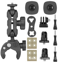 Kit d'accessoires pour caméra d'action pour moto, pince de guidon, support de casque pour GoPro Hero 13 Insta360 X5 X4 Ace Pro2 DJI Osmo 6