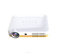 WOWOTO H10 DLP 4K projecteur intelligent mini Android compatible avec la technologie 4K, haut-parleurs intégrés, distance de projection de 3 m, home cinéma portable