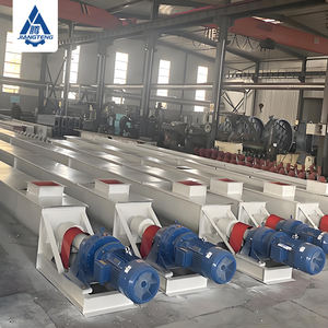 เครื่องลำเลียงแบบสกรูรูปตัวยูสำหรับอุตสาหกรรม สำหรับขนส่งปุ๋ย ระบบป้อนแบบสกรูแนวนอนสำหรับทรายซิลิกา ระบบป้อนแบบสกรูพร้อมใบพัด - Product Image 1