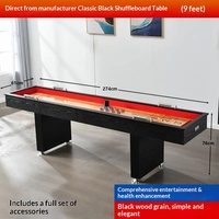 Tables de shuffleboard (Shuffle-Puck) de luxe importées de haute qualité en panneaux de densité, vente directe usine, pour divertissement et team building