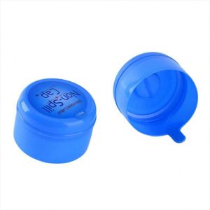 Custom Colors <b>5ml</b> Non-spill Ribbed Closure PE Disposable Caps for Cups with Custom Logo Options - Product Image 1